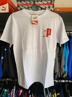 REMERA PUMA SPORTSTYLE ALGODON BLANCA