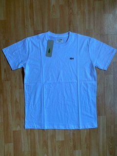 REMERA LACOSTE BLANCA URBANA ALGODON