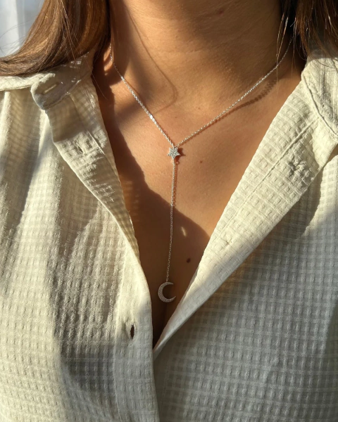 Gravatinha Lua e Estrela