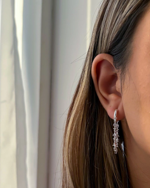 Brinco de Prata Corrente Riviera