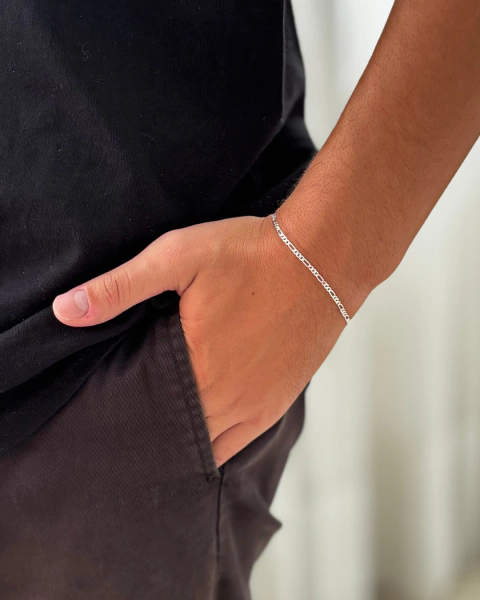 Pulseira masculina 3x1 2mm