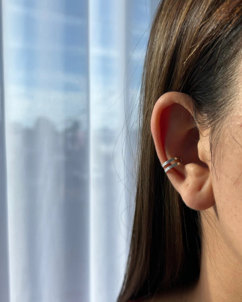 Piercing fake conch duplo liso