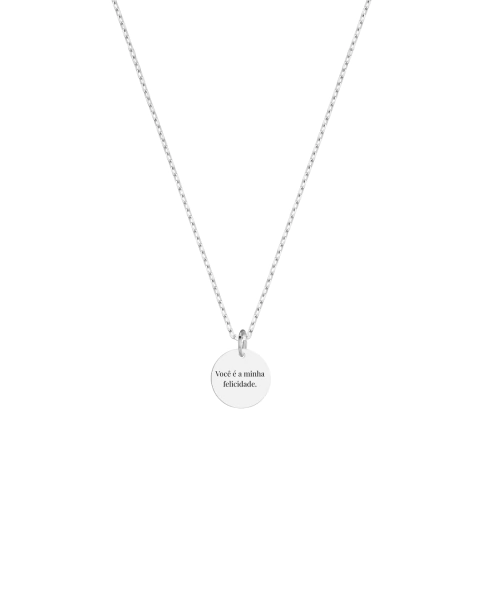 Colar medalha P personalizado