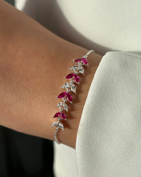 Pulseira Raminho rosa