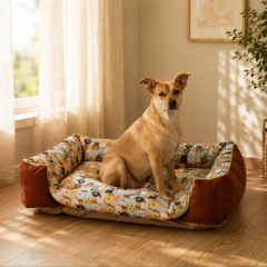 Cama para Cachorro Retangular Sossego Caramelo 100% Algodão na internet