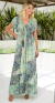 vestido Indiano estilo boho com mangas verde - comprar online