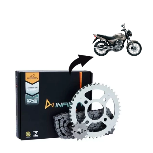 Kit Relação Transmissão com Retentor Honda CG150 Titan Fan