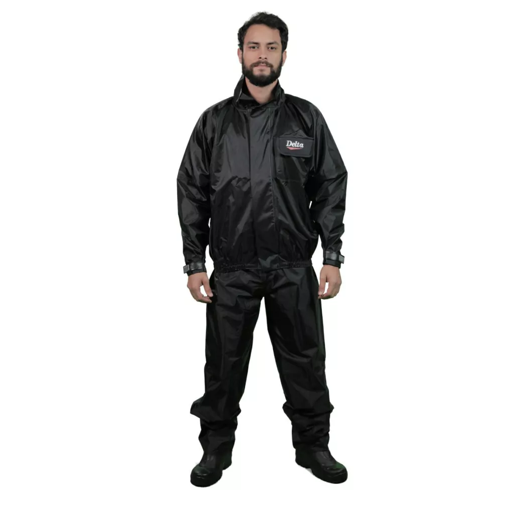 Conjunto Capa de Chuva Motociclista Masculino Delta Nylon