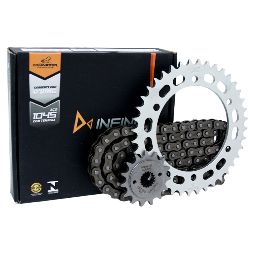 Kit Relação Transmissão Retentor Nx400 Falcon 1045 Vulcanbor