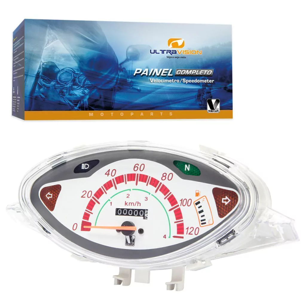 Painel Velocímetro C100 Biz 2002 a 2005 com Indicador Vulcanbor