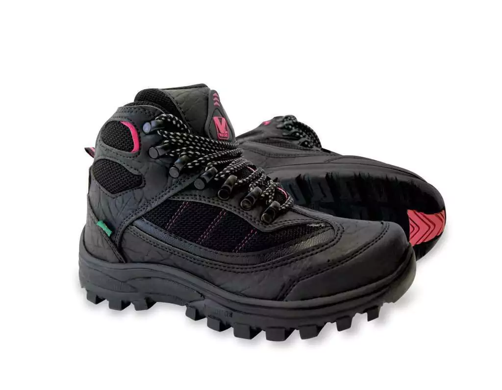 Bota P/ Motociclista C/ Cadarço Feminina Preta Vulcanbor