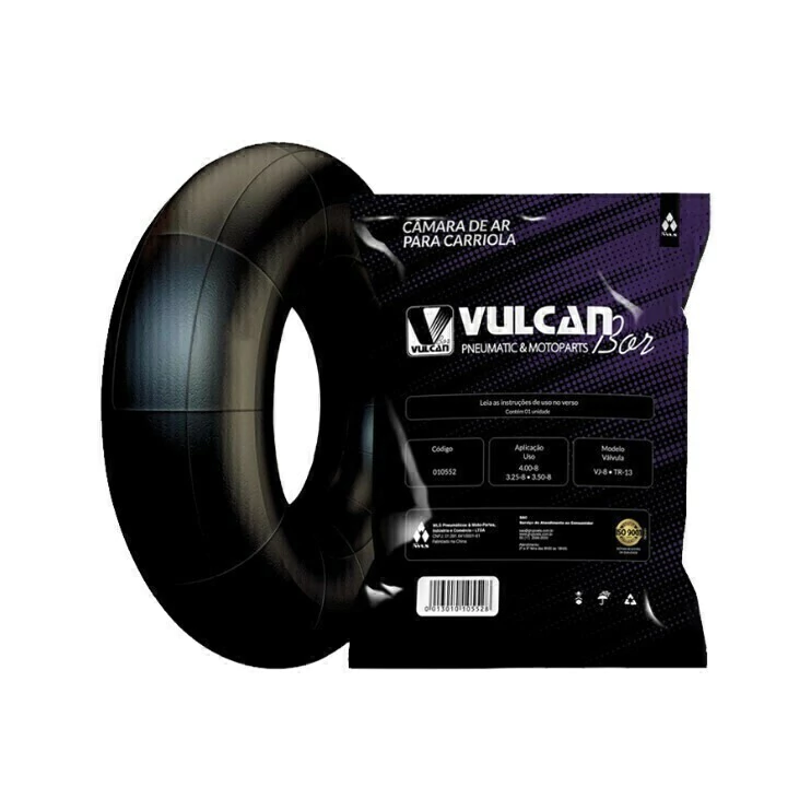 Câmara De Ar Empilhadeira Carriola Carrinho Aro 8 (3,25 / 3,50 / 4,00) Vj-8 Tr13 Vulcanbor