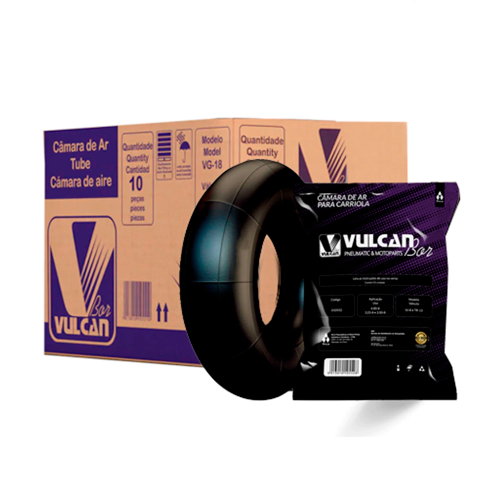 22x Câmara de ar Carriola Empilhadeira Aro 8 Vulcanbor