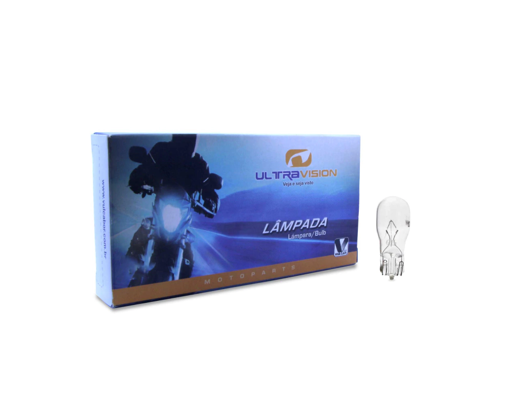 Lâmpada Cristal Original T13 8W para Painel e Pisca de Moto