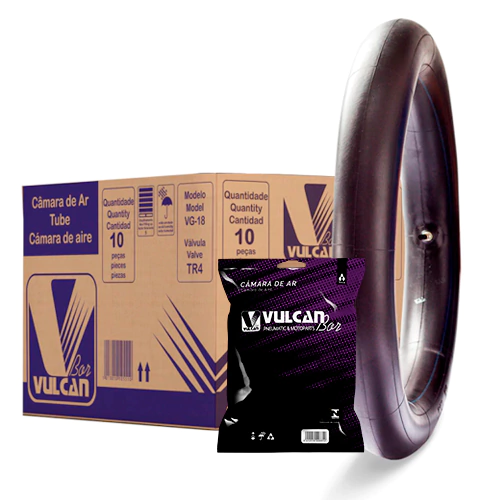 10x Câmara De Ar Moto Honda Biz 100/125 / Pop 100(110/80-14) VULCANBOR