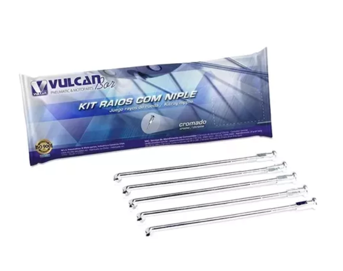 Jogo De Raio Cromado Traseiro Honda Nx400 Falcon- Nx4 Falcon VULCANBOR