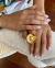 Anel mandala dourado