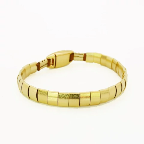 Pulseira canos dourados