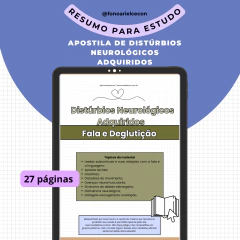 Apostila de Distúrbios Neurológicos Adquiridos - comprar online
