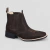 Bota 7773 Texana Bico Quadrado Nobuck Café