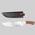 Faca Diamante do Churrasco Inox Premium com Bainha