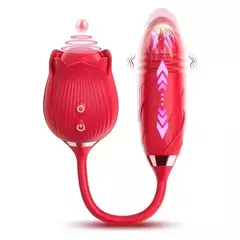 VIBRADOR E SUGADOR ROSA COM VAI E VEM- RECARREGÁVEL na internet