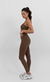 Legging Fitness Slim Marrom - Martina Atacado