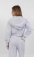 Blusa Moletom Cropped Cinza