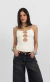 Blusa Recortes Off White - comprar online