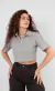 Polo Cropped Cinza - loja online