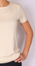 Camiseta Flora Bege