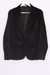 Blazer de Veludo Cotelê Preto
