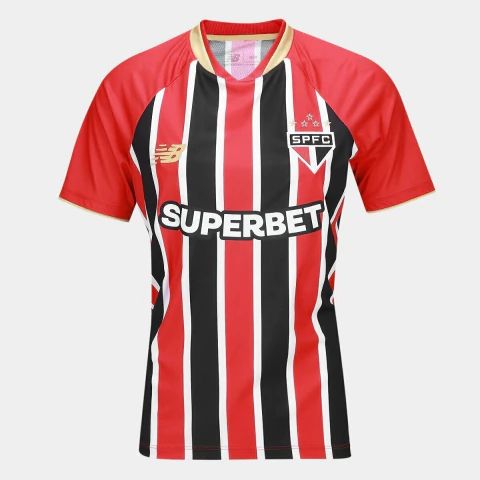 Camisa São Paulo II 25/26 - Feminina New Balance - Tricolor - comprar online
