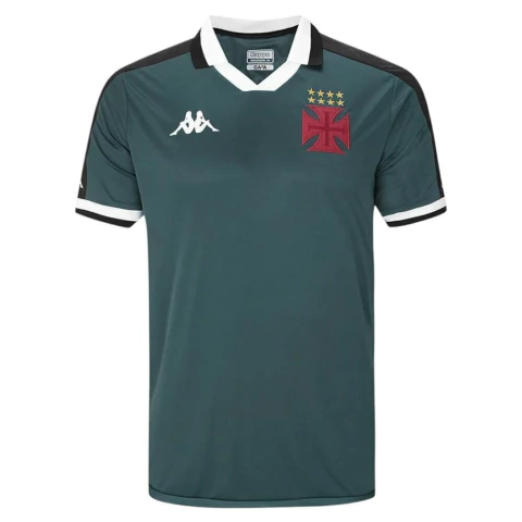 Camisa Vasco da Gama ll 24/25 - Torcedor Kappa Masculina - Branca com listras pretas e detalhes em vermelho - (cópia) - (cópia) - (cópia) - buy online