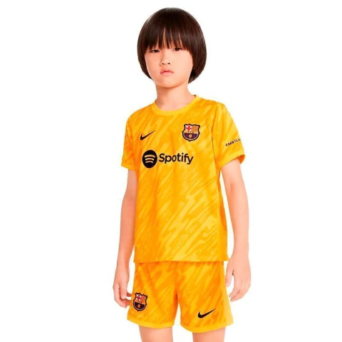 Kit Infantil Barcelona Goleiro Nike 23/24 - Preto com detalhes em branco - (cópia) - buy online