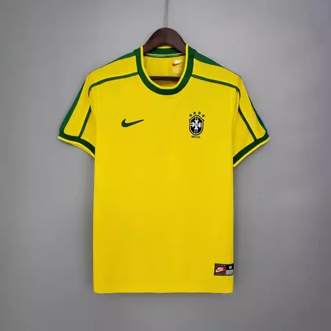 Camisa Retrô 1998 Seleção Brasileira I Nike Masculina - Amarela - (cópia) - buy online