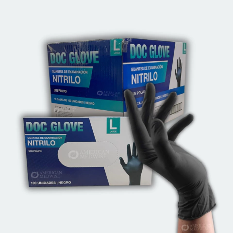 CAJÓN/BULTO | GUANTES DE NITRILO NEGRO | DOCGLOVE | 1.000 U. - comprar online