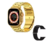 Relógio Smartwatch Ultra Gold 24k Suprem 2 Pulseiras 49mm