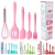 Kit Jogo Colheres De Silicone Espátula Pegador /Utensílios De Cozinha 5 Peças