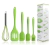 Kit Jogo Colheres De Silicone Espátula Pegador /Utensílios De Cozinha 5 Peças - comprar online