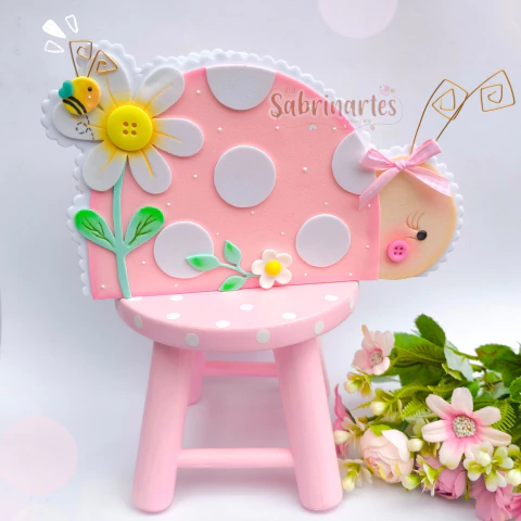 Molde Virtual - Porta-trecos Joaninha - comprar online