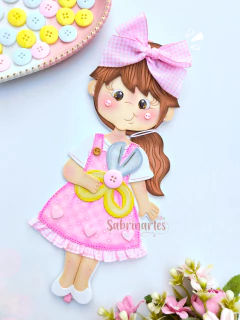Molde Virtual - Menina Artesã - comprar online