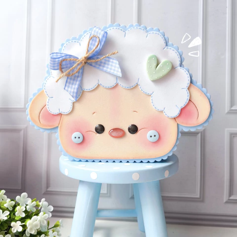 Molde Virtual - Porta-trecos Ovelhinha - comprar online