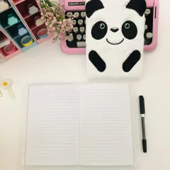 Caderno Pandinha com Capa de Pelúcia - comprar online