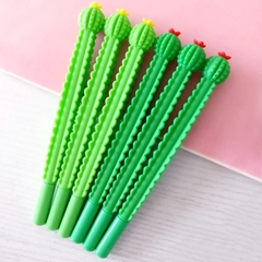 Caneta Gel Cacto com Florzinha