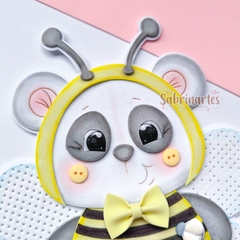 Molde Virtual Panda- Fantasia de Abelha (Coleção Festa à Fantasia) - comprar online