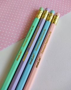 Kit 4 Lápis de Escrever Cores Pastéis Molin - comprar online