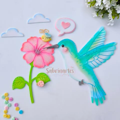 Molde Virtual Beija-flor (Coleção Asas da Natureza) - comprar online