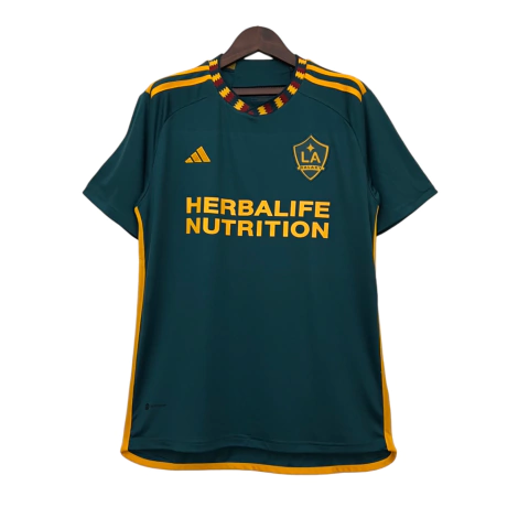 Camisa Los Angeles Galaxy II 23/24 - Torcedor Adidas Masculina - Verde com detalhes em vermelho e amarelo