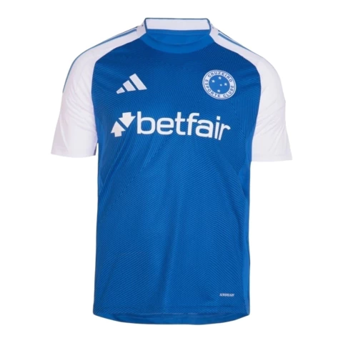 Camisa Cruzeiro I 25/26 - Torcedor Adidas Masculina - Azul e branca